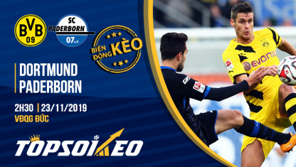 Biến động kèo cá cược Dortmund vs Paderborn